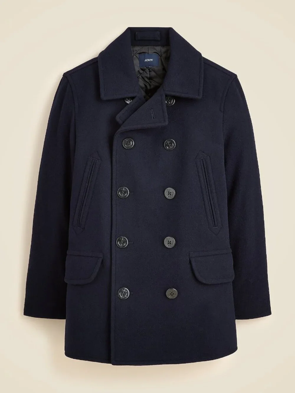 J. Crew Dock peacoat in wool blend with PrimaLoft® - Navy